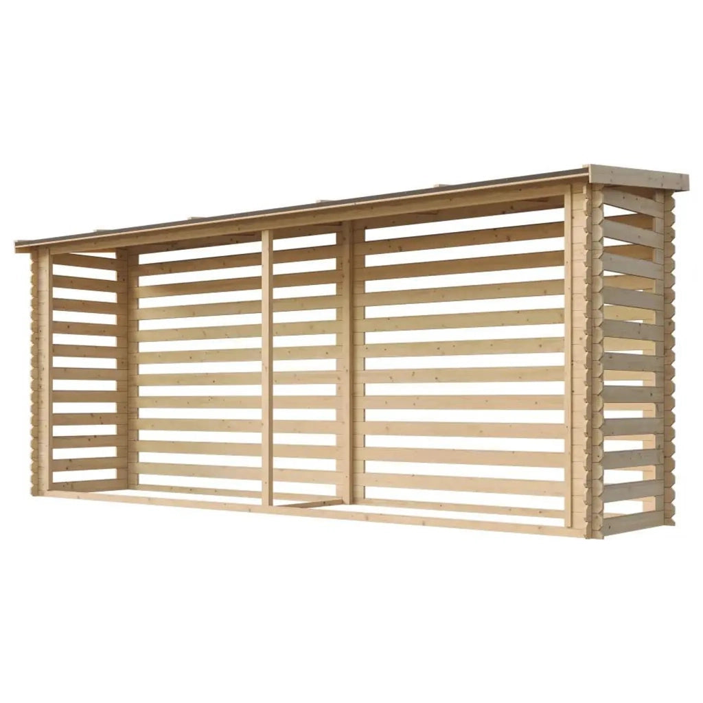 Legnaia da Esterno in Legno - 112x458xA199 cm/6,7 m3 TIMBELA M203