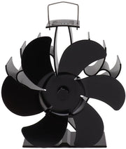 Ventilatore per camino - Riscaldamento elettrico - Silenzioso e efficiente - Lega di alluminio - Per camino aperto - 6 pale