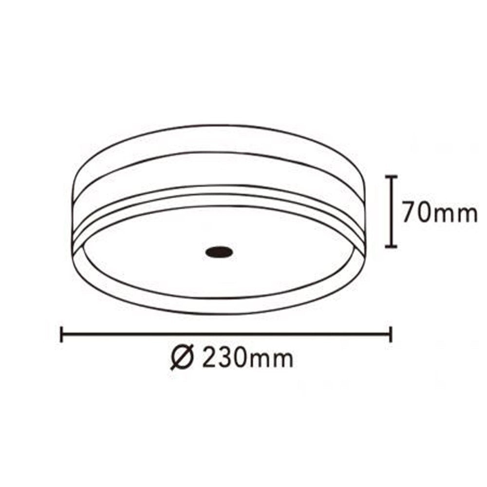 Trade Shop - Plafoniera Led 18w A Soffitto Moderna Tecnologia Cct 3 Tonalità Selezionabili Bl230-3c - Bianco