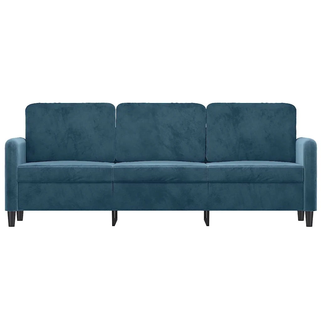 Divano a 3 Posti Blu 180 cm in Velluto 359461