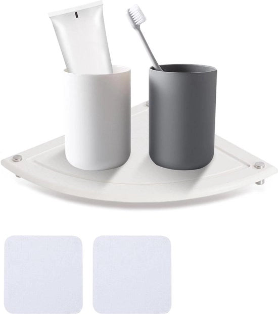 Organizzatore per sifone e contenitore - Organizzatore di cucina con supporto per asciugamano (bianco)