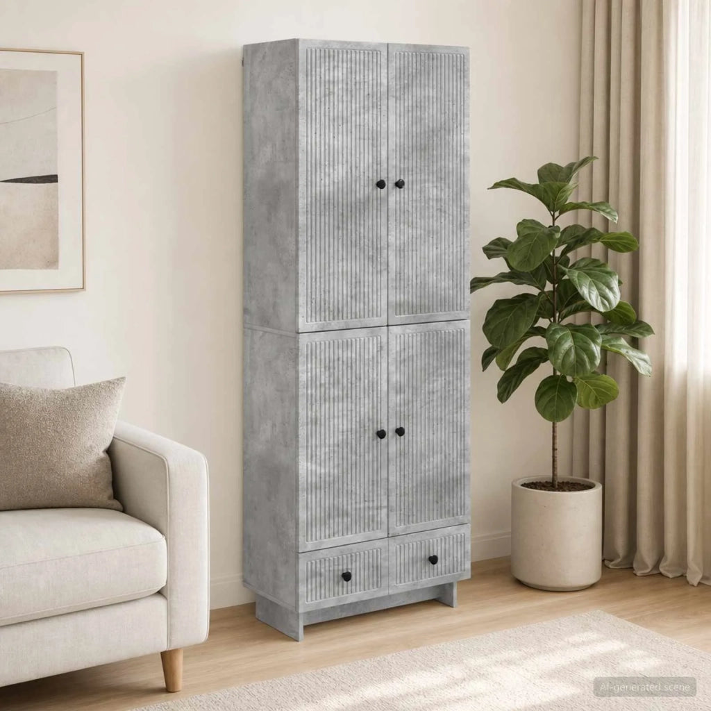 Set di armadi 2 pcs Grigio Cemento 66 x 34,5 x 95 cm 3416352