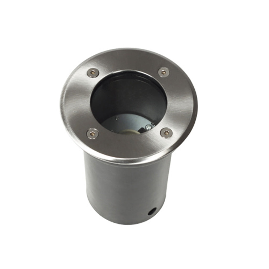 Set di 3 faretti rotondi da incasso per esterni illuminazione decorazione in acciaio inox 2402035