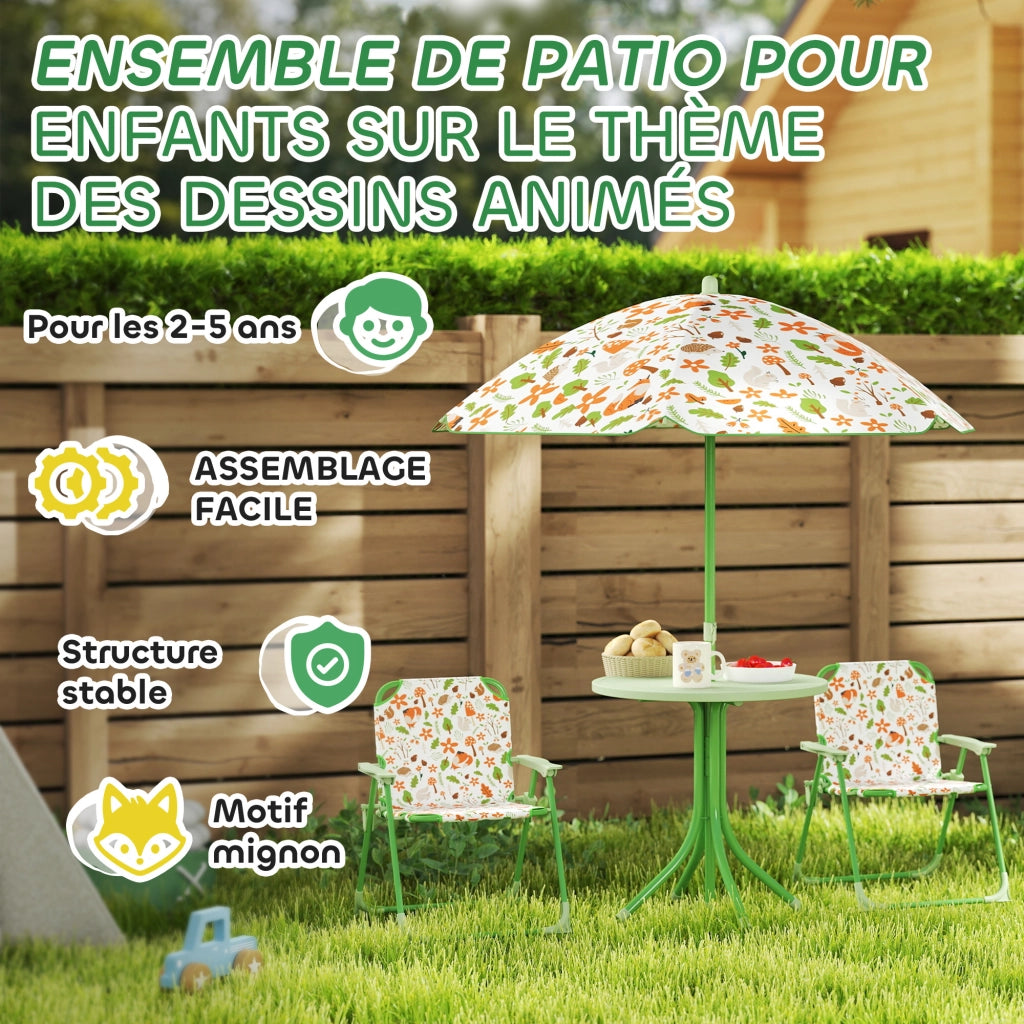Set giardino bambini 4 pezzi ¨C zephmum ¨C motivo elefante e giraffa