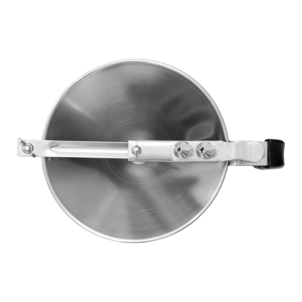 Imbuto a stantuffo imbuto da cucina imbuto a stantuffo professionale 1,8 litri acciaio inox ugelli da 4 5 6 mm supporto con vaschetta raccogligocce 14_0004632