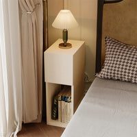 Comodino con cassetto tavolino con ripiano moderno camera da letto 55 cm