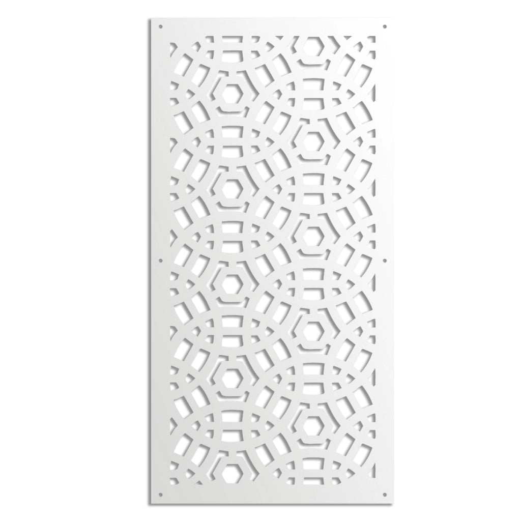 PELOTA MAYA - Pannello in PVC traforato - Parasole Colore: bianco, Misura: 73x148 cm