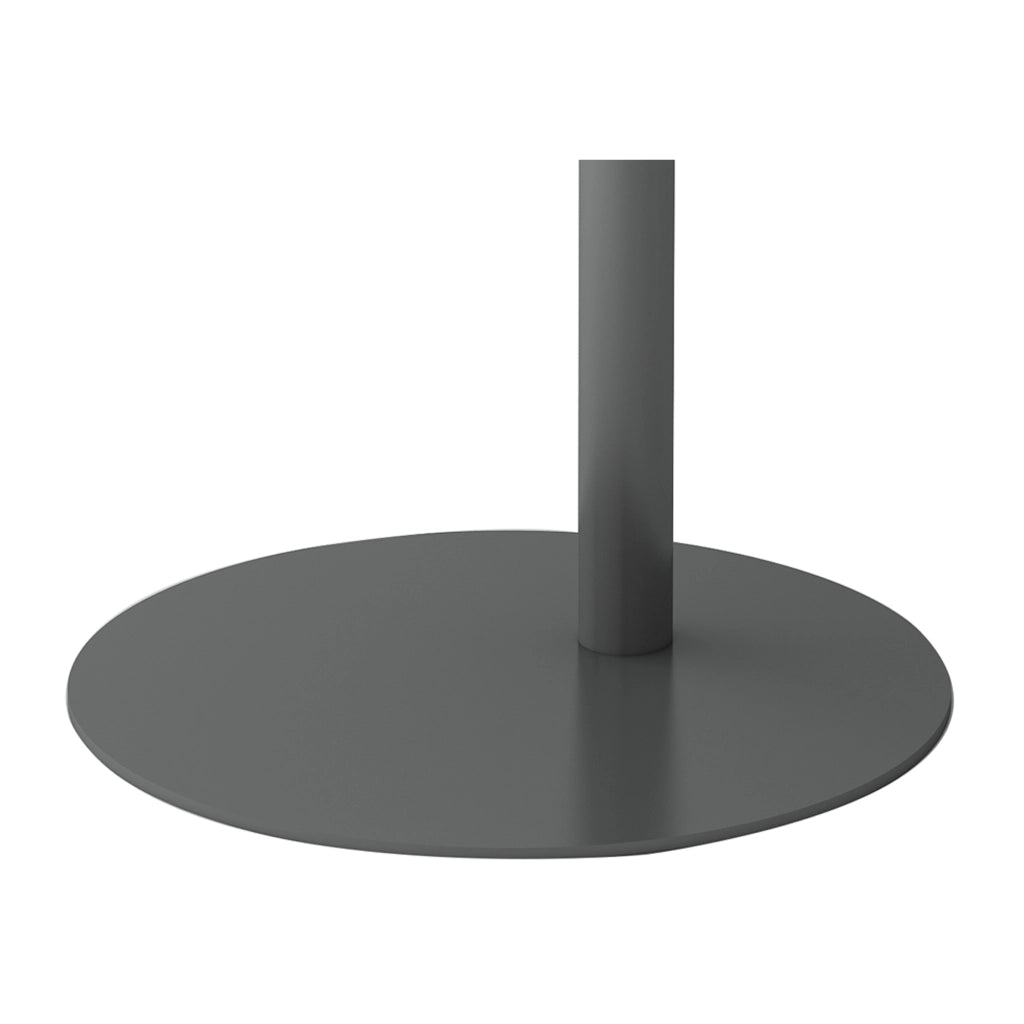 Tavolino Laterale da Divano Nastätten Metallo Piano Trapezoidale - Grigio opaco [en.casa]