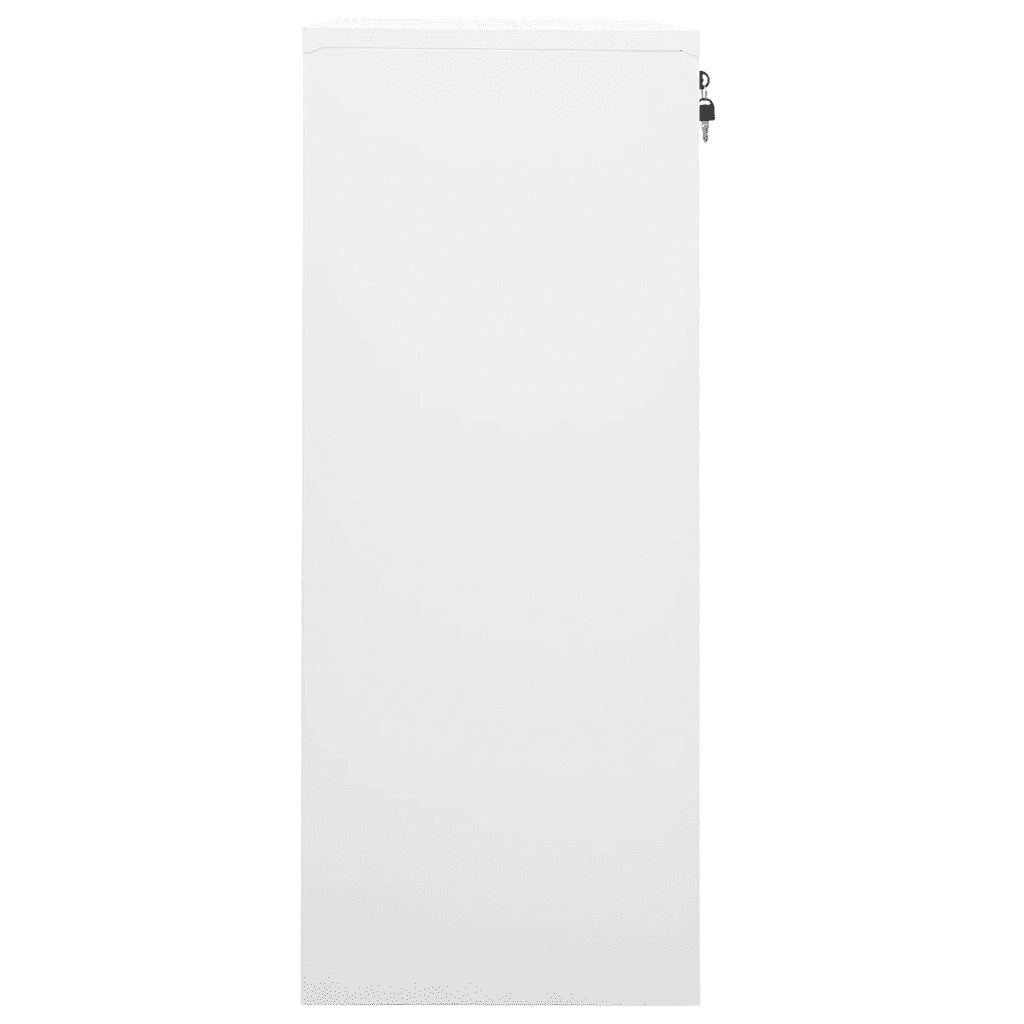 Armadio per Ufficio Bianco 90x40x102 cm in Acciaio cod mxl 52213