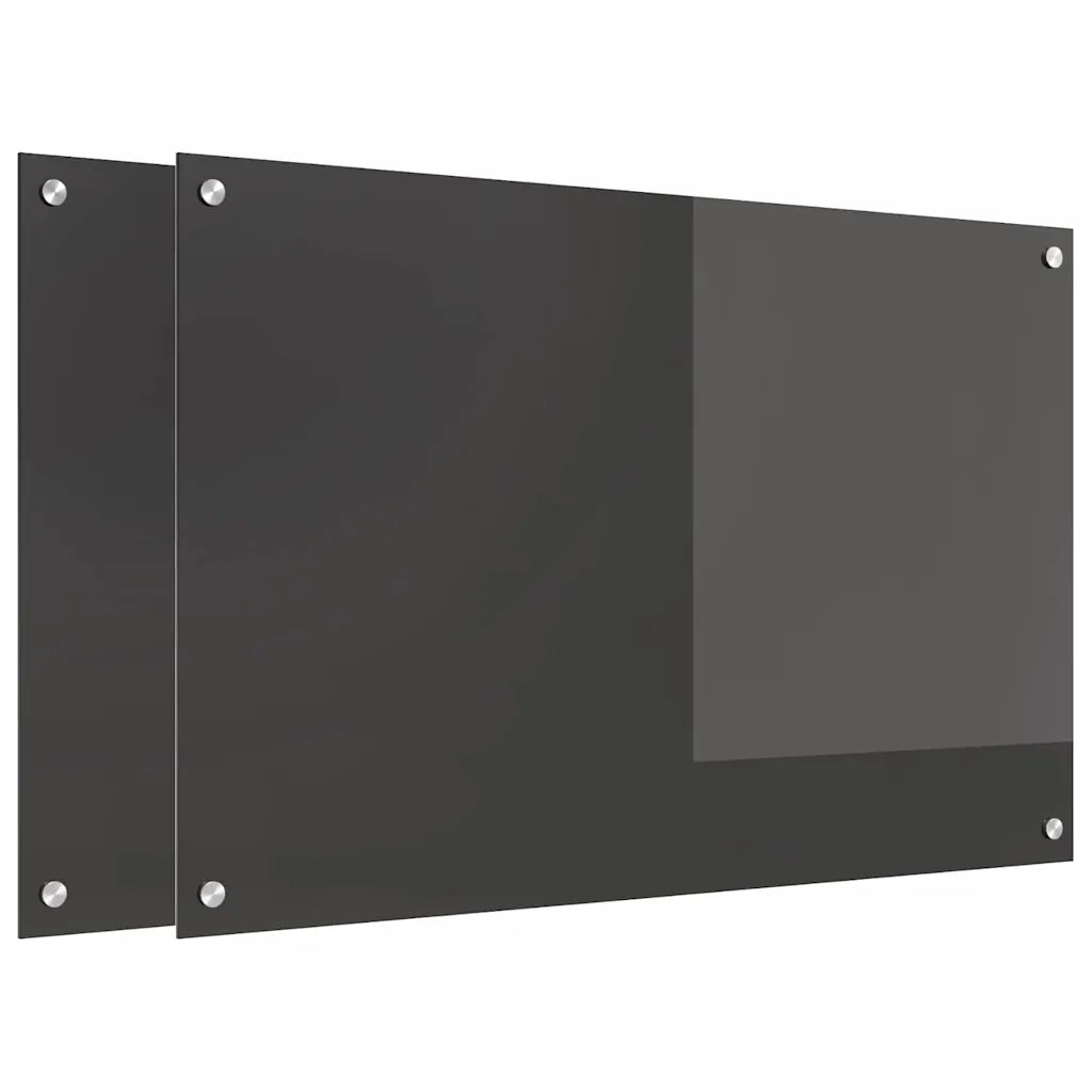 Schienale da cucina 2 pcs Grigio scuro 90 x 60 cm
