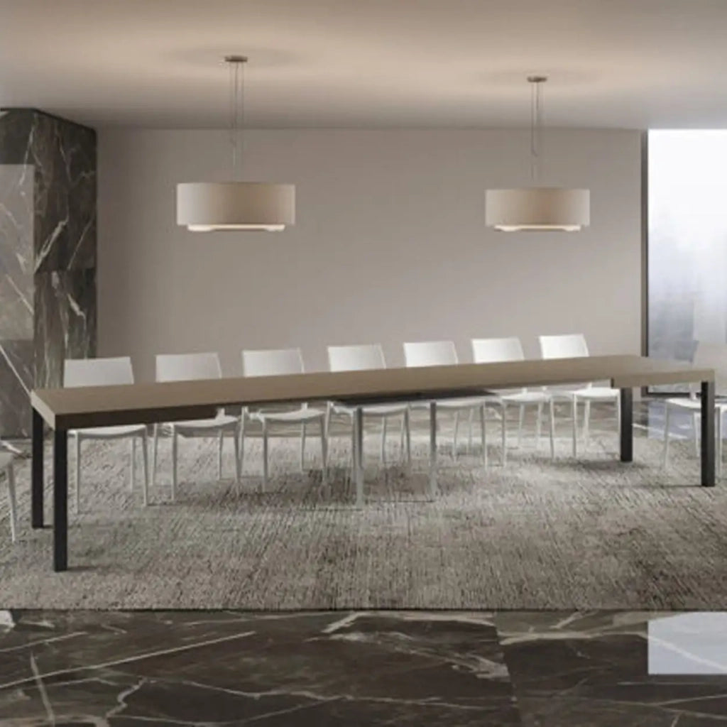 Tavolo allungabile 160/420x90 cm Everyday tortora gambe antracite