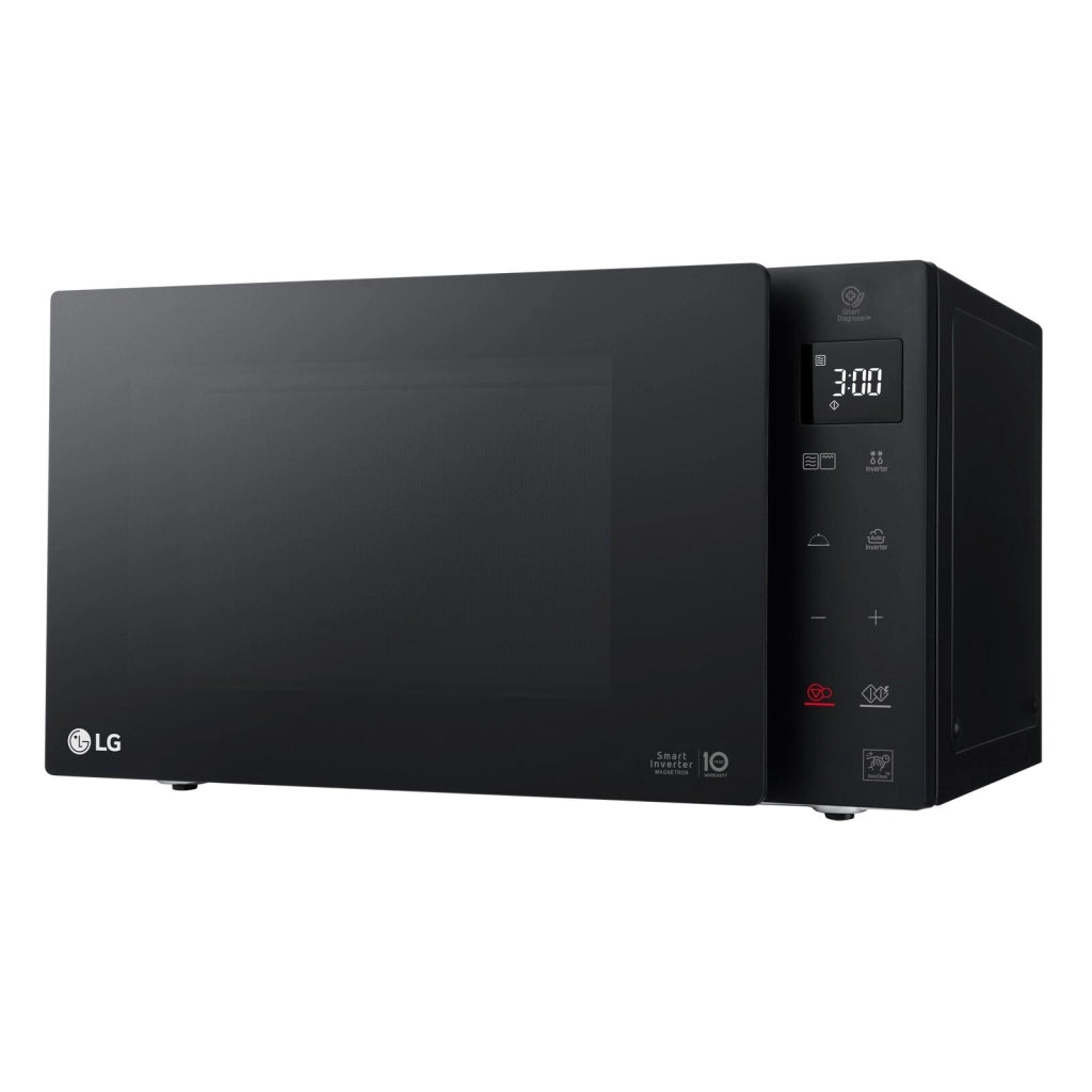 LG MH6535GDS Neochef Forno a Microonde con Grill Tecnologia Smart Inverter Capacita' 25 Litri Potenza 1000 W Funzione Crisp Cottura a Vapore Display LED Nero
