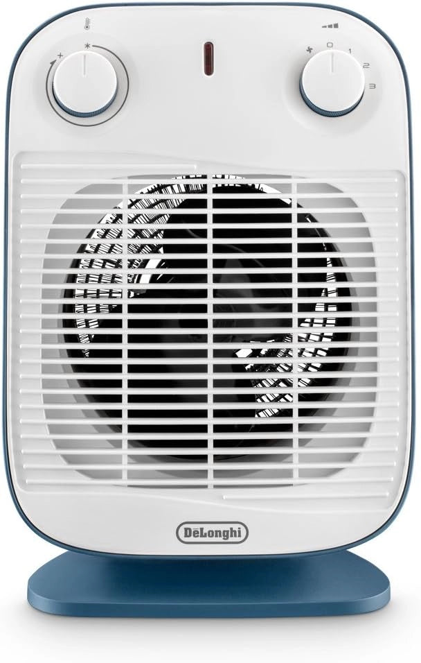 De'Longhi HFS50B20.AV Interno Blu, Bianco 2000 W Riscaldatore ambiente elettrico con ventilatore