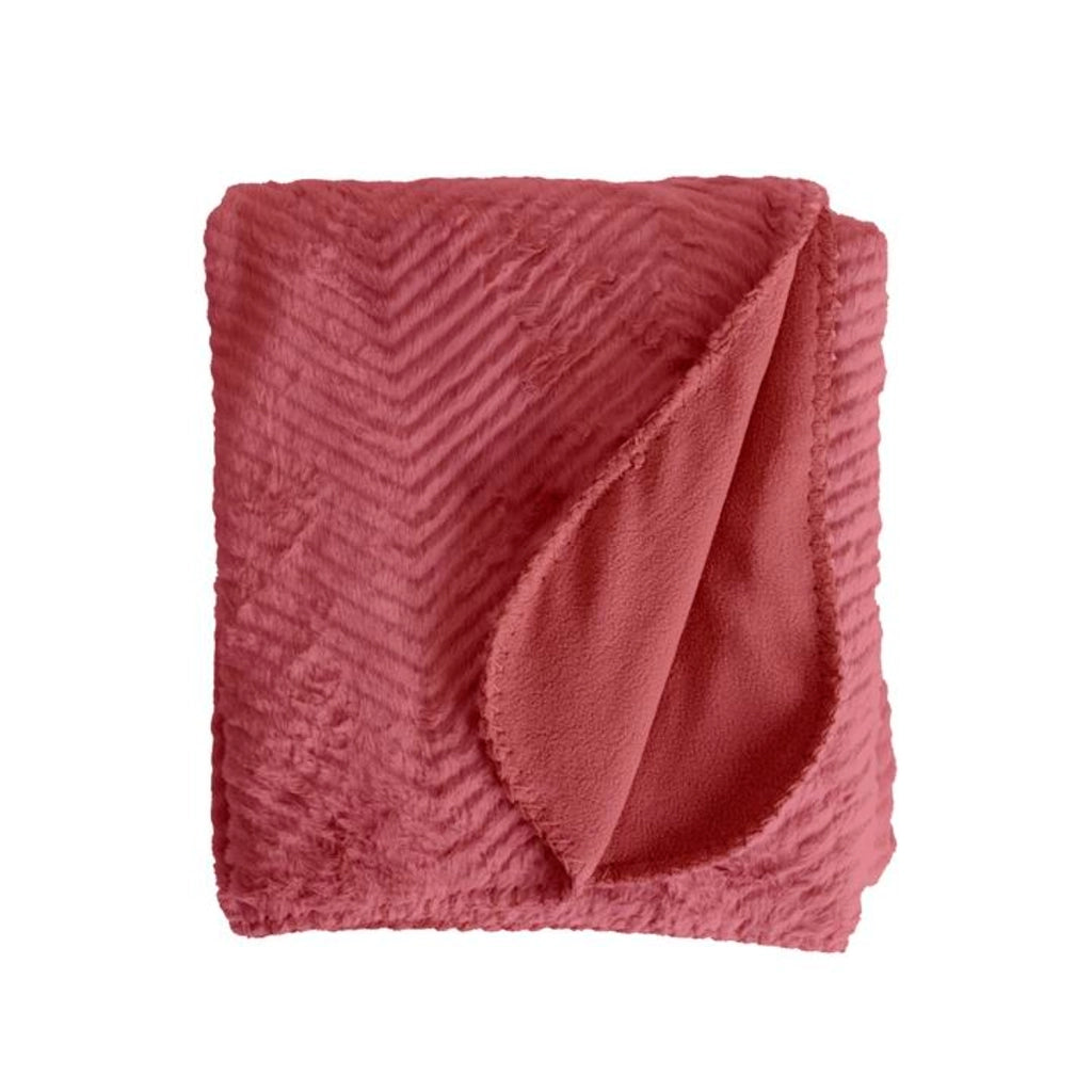 Coperta a quadri rosso lampone 130x170cm ARYNDAL