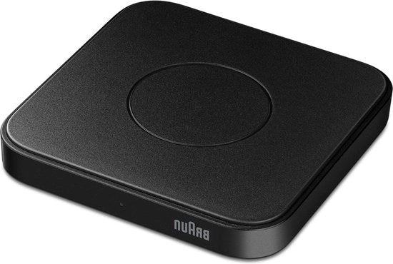 Caricatore rapido wireless 15W per iPhone 14 Pro Samsung Galaxy - Hoesa matz nero - BWC02B