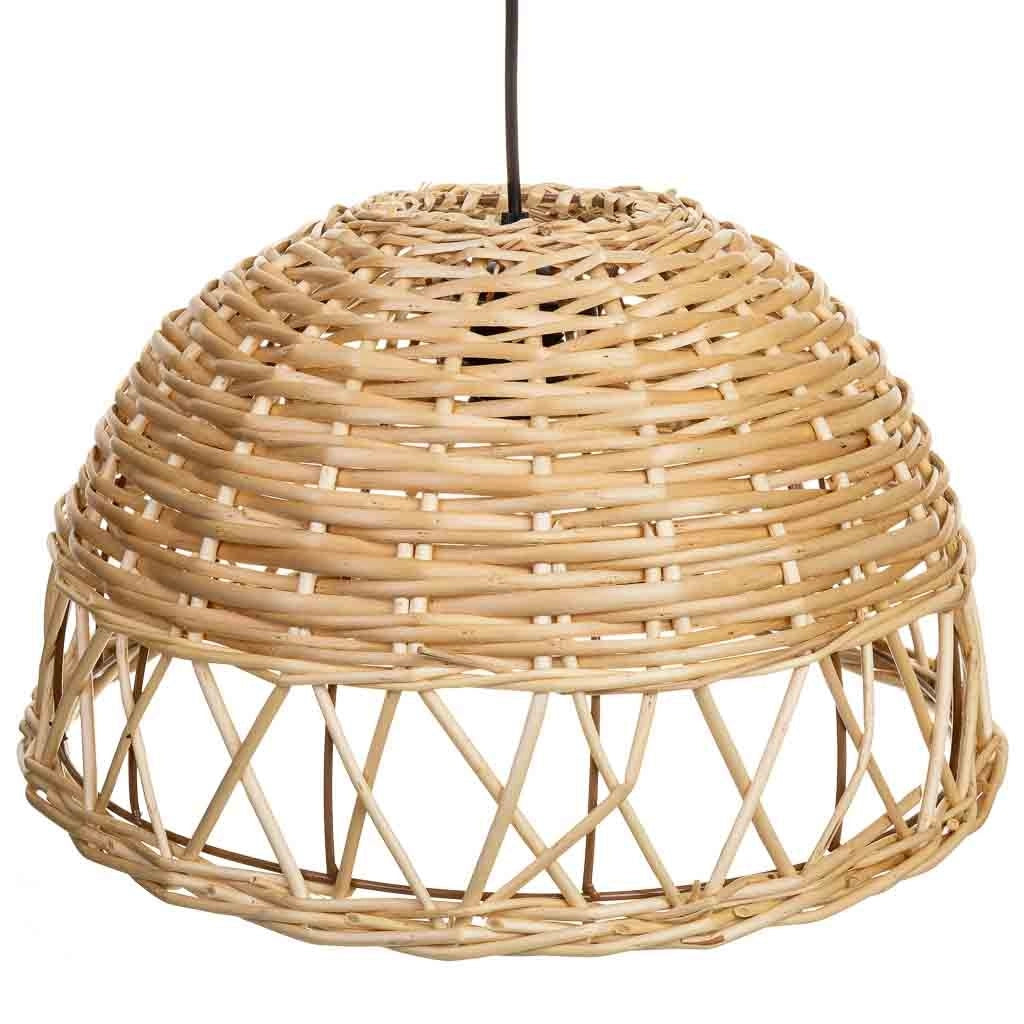 Lampada da soffitto in vimini D40x23h cm