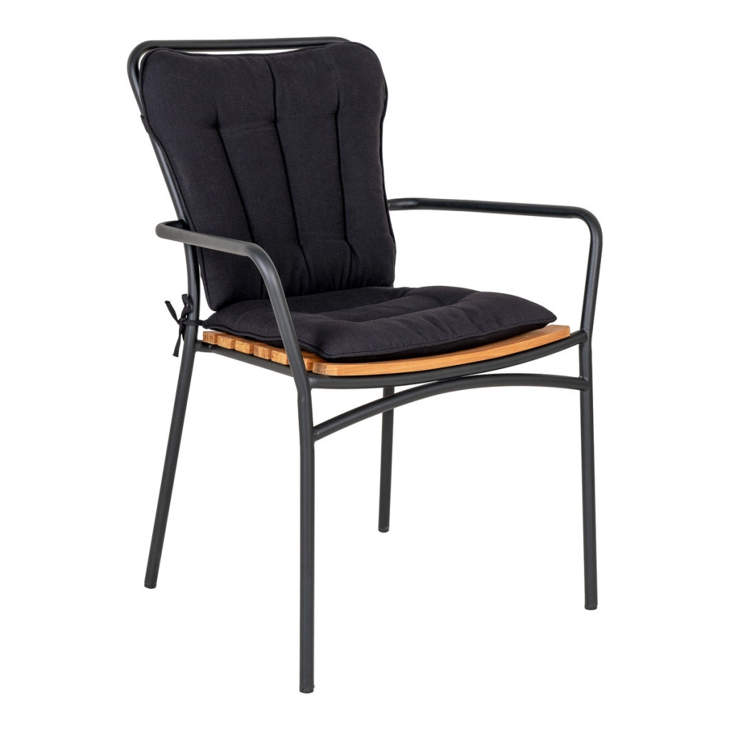 Cuscino Decorativo Cleveland, Nero, Poliestere, 51,5x45x5 cm