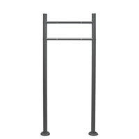 Telaio di supporto per cassetta postale singola autoportante, verniciato a polvere antracite