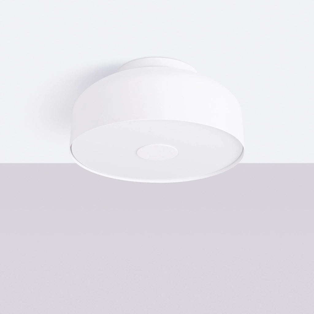 Plafoniera soffitto moderna bianca Ø30cm 4xE27 TEKNAR