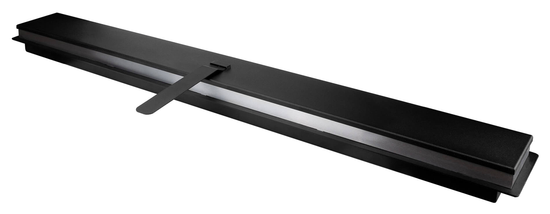 Bruciatore a Bioetanolo per Camini 90x11x5,3 cm 1,7 Litri Silver