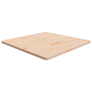 Piano Tavolo Quadrato 80x80x2,5 cm Massello Rovere Non Trattato cod mxl 73705