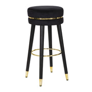 Sgabello Bar Paris Nero/gold cm ø 35x74