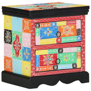 Comodino 2 pz Multicolore 40x35x45 cm Legno ingegnerizzato