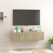 Mobili Porta TV Pensili 2pz Rovere Sonoma 60x30x30 cm 804518