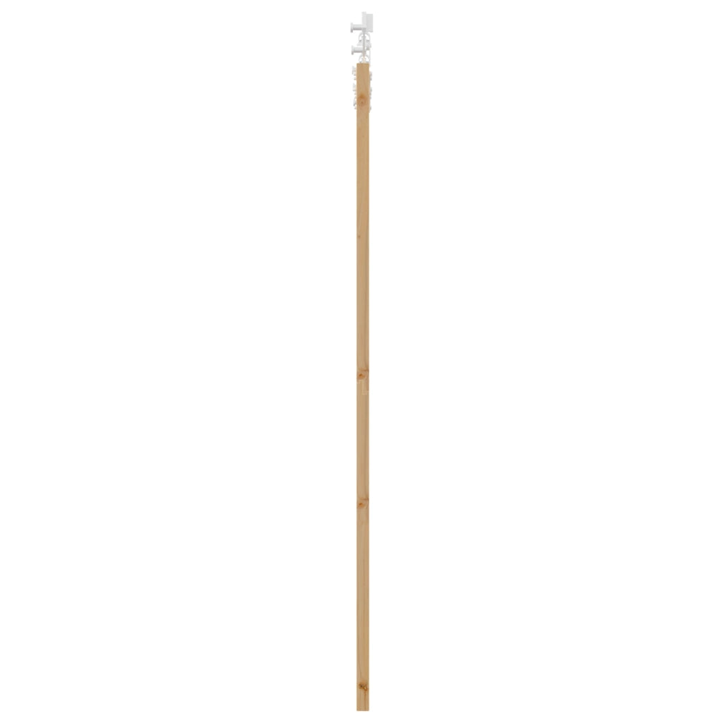 Set Porta Scorrevole  con Hardware 73.5x198.5 cm in Legno Massello di Pino