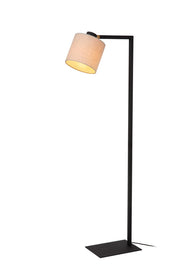 Lampada da terra a gru LESLEY 1xE27 nera/beige Lucide