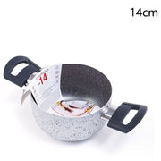 Trade Shop - Casseruola Pentola Con 2 Manici Antiaderente Diametro 14/16/24/26 Cm Utensile Per Cucinare -    -14 Cm   -