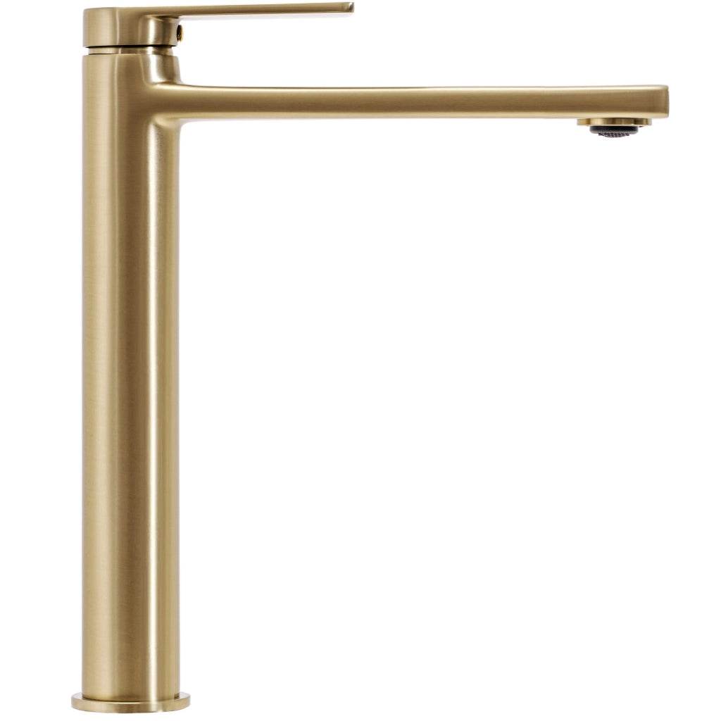 Rubinetto Da Lavabo Rea Verso Brush Gold High
