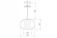 Lampada White Marble APP908-1CP