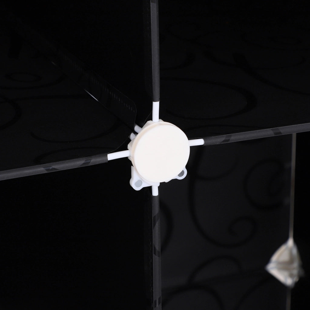 Armadio modulare 12 cubi con ante ¨C zephmum ¨C plastica bianca