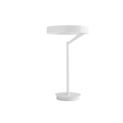 Lampada da tavolo Criseide L Bianco - Lume LED 30W biemissione 1500lm 3000K dimmerabile push in alluminio e silicone - Gea Luce