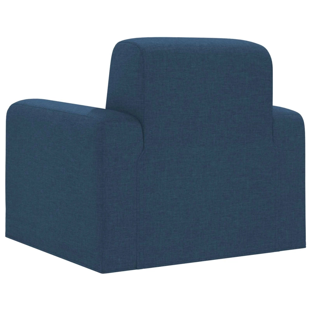 Poltrona-Divano Sedia Blu Tessuto 268968