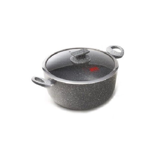 Casseruola Antiaderente ad Induzione con Coperchio Regina di Pietra 32 cm