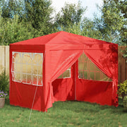 Tenda Party Rosso 250 x 250 x 240 cm PE e Acciaio 42032996