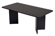Tavolo da pranzo in legno "Linza" 180 x 90 x 75 cm - Legno nero