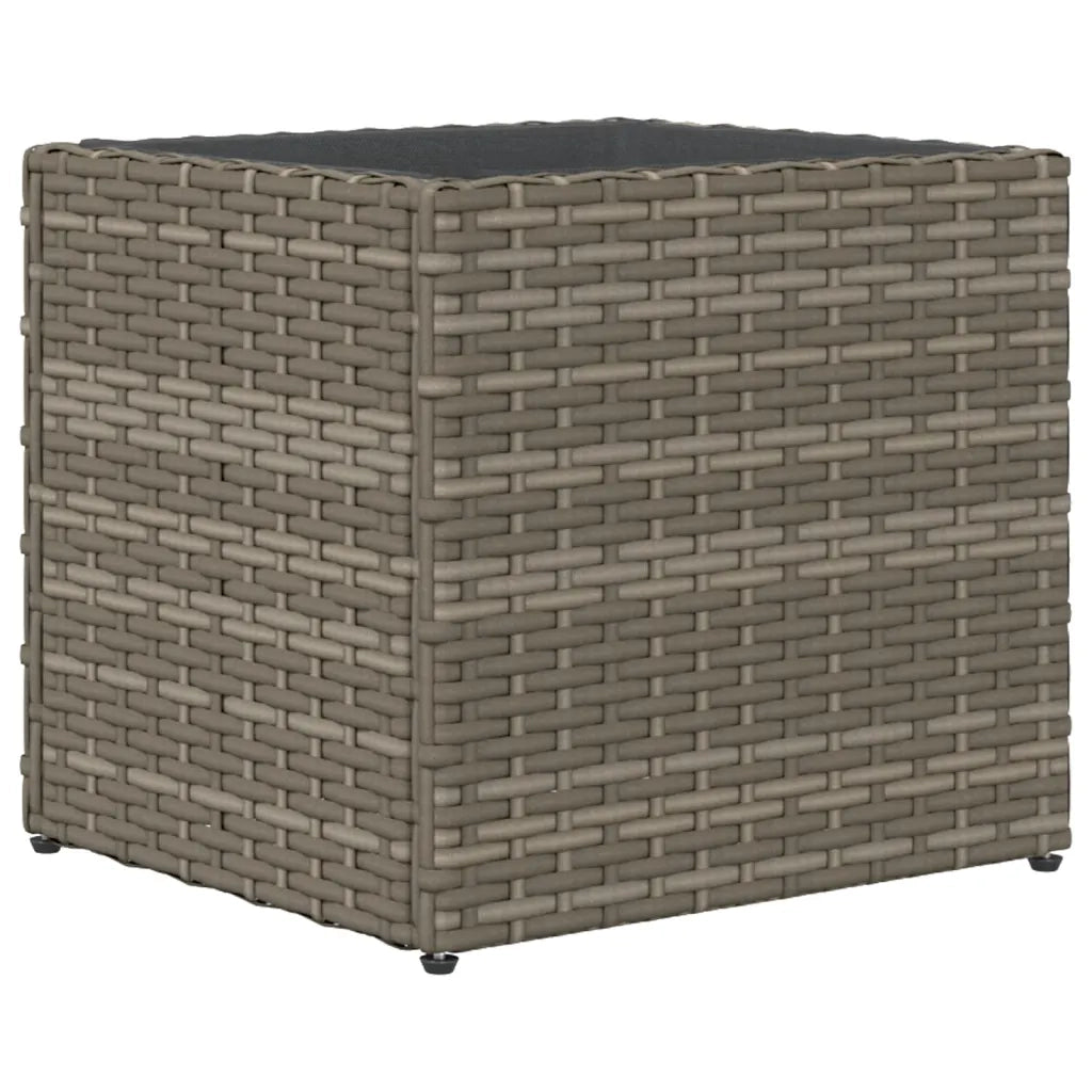 Fioriera | Cassetta per fiori | Vaso da Giardino Grigia 36x30x32 cm in Polyrattan