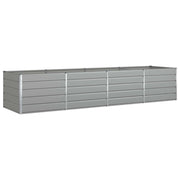 Fioriera | Cassetta per fiori | Vaso Grigio chiaro 385 x 100 x 75 cm Acciaio zincato