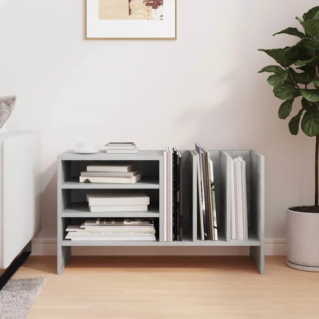 Mobile porta vinili Grigio cemento 78.5 x 35 x 45 cm