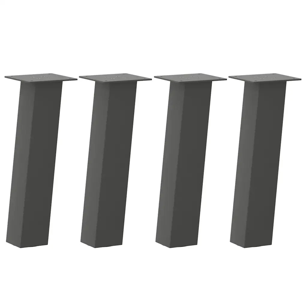 Gambe per tavolino 4 pz Antracite 42 cm Acciaio 4012502