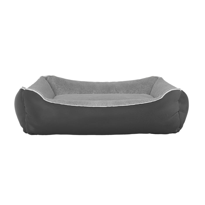 Cuccia Imbottita per Cani e Gatti 62x50x17cm in Poliestere Nuvola Grigia