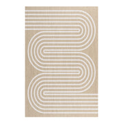 Tappeto vinilico di alta qualità onde bianca 160x230