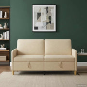 Divano con Storage Crema 172 x 78 x 87 cm Poliestere 42036954
