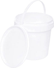 Emme di Plastica con Coperchio - Contenitore di 5,1 Litri per Alimentazione e Chimica