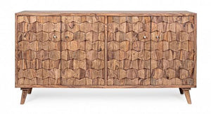 Credenza 4 Ante 177x40x90 cm in Legno Marrone