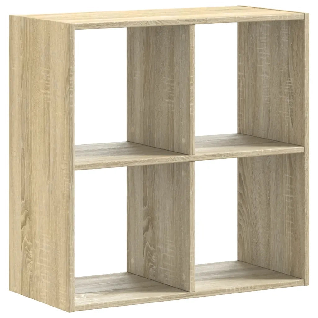 Libreria-Scaffale per Libri-Mobile di Stoccaggio Rovere Sonoma 68,5x32x68,5 cm in Legno Multistrato