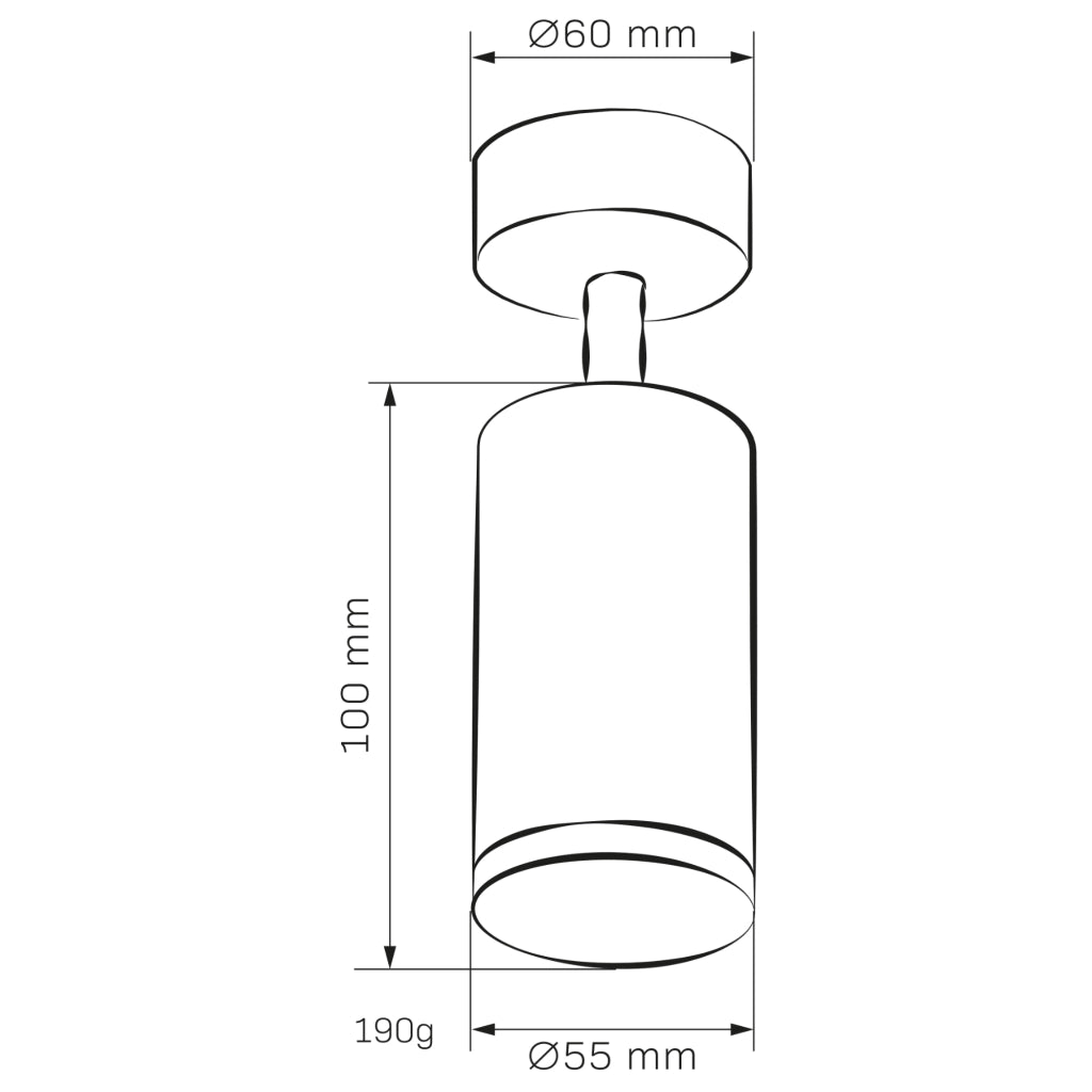 Faretto parete/soffitto orientabile bianco GU10 IP44 Polux